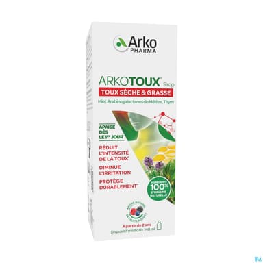 Arkopharma Arkotoux Soulage La Toux Sirop 140ml