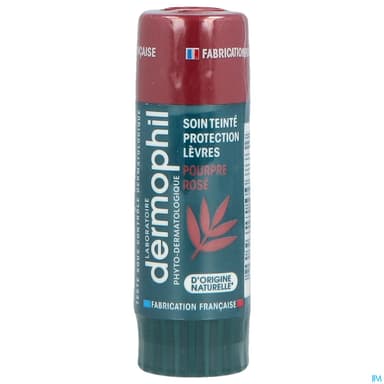 Dermophil Indien Stick Levres Soin Teinte Pourpre Rose 4g