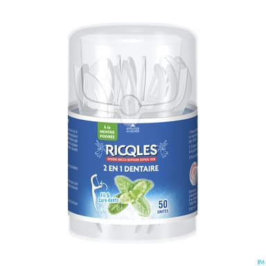 RICQLES FIL DENTAIRE 2EN1 X50