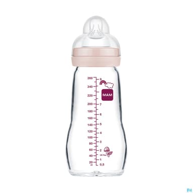 BIB MAM VER 1AGE DEB/2 ROSE 260ML