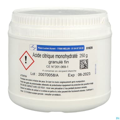 CITRIQUE ACIDE COOPER H20 GRAN250G