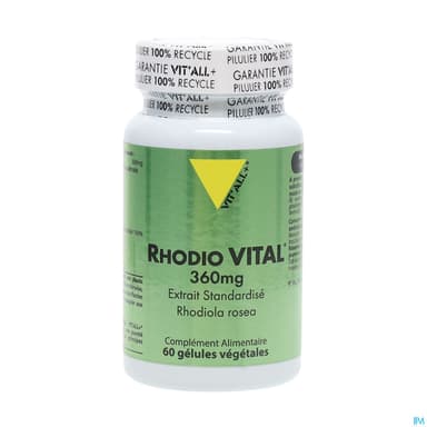 VIT ALL+ RHODIOVITAL 360MG CAPS 60