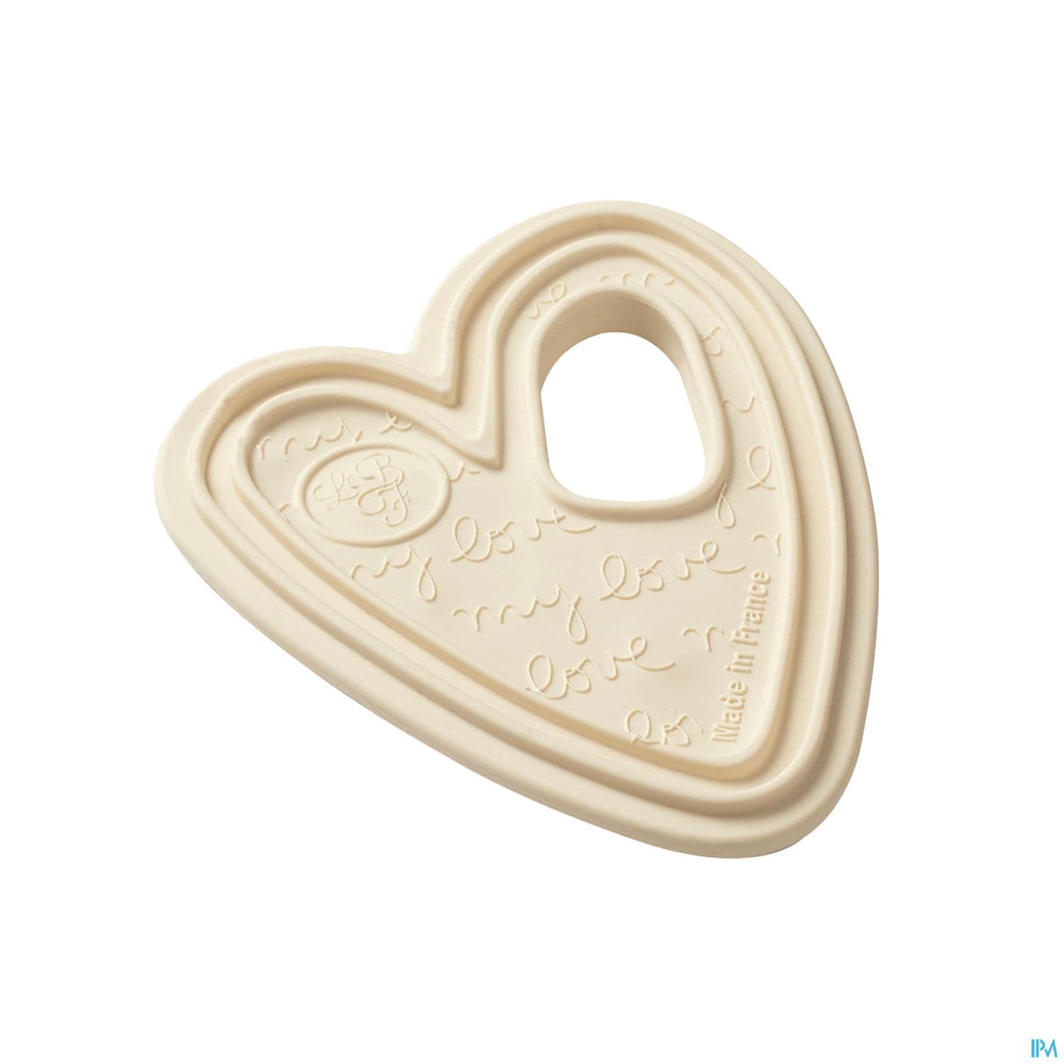 Le Biberon Francais Anneau De Dentition Coeurs En Sebs Coloris Off-white — Pharmacie Palm Beach