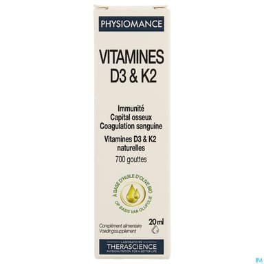 PHYSIOMANCE VITAMINES D3&K2 20ML