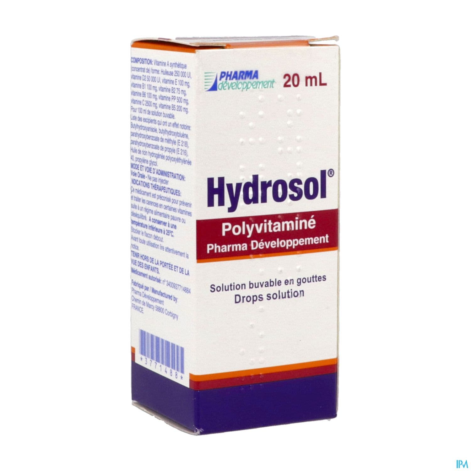 Hydrosol Polyvitamine Pharmadev Solution Buvable Gout 20ml
