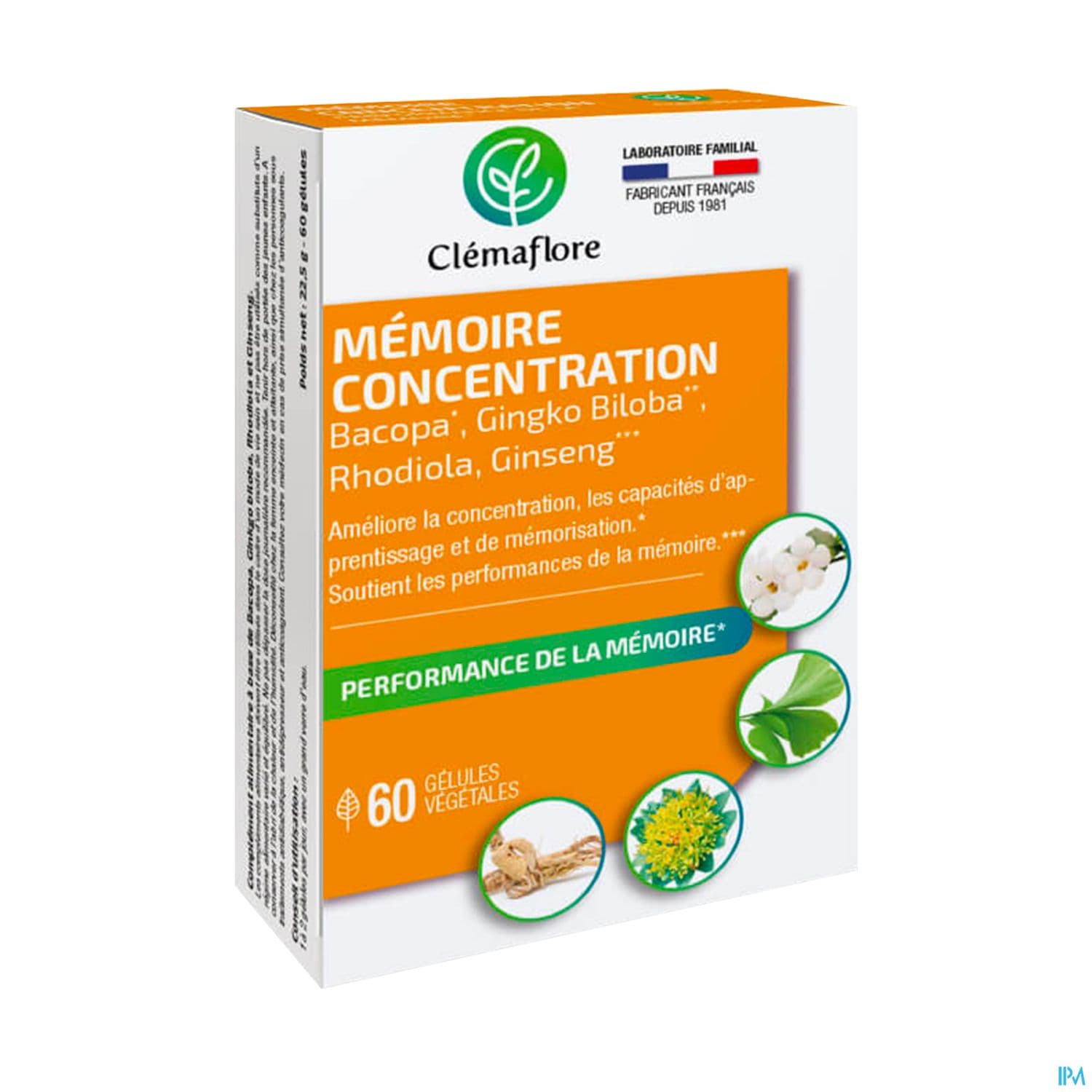 Adp Memoire Concentration Gelule 60