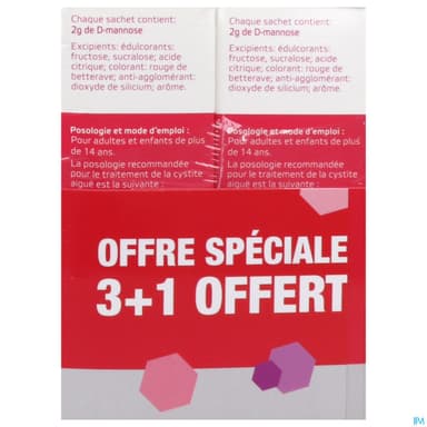 FEMANNOSE N D-MANNOSE SACH 4G 3+1