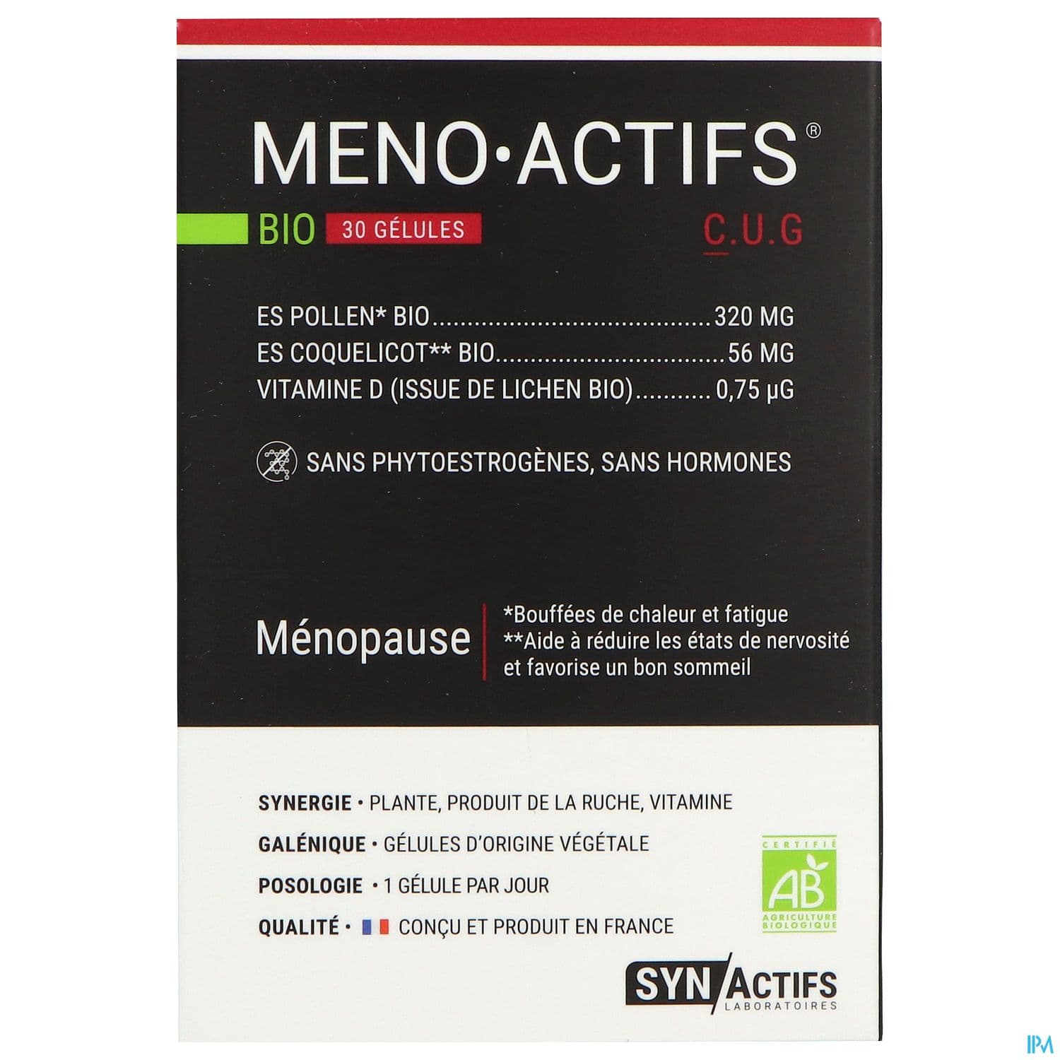 Synactifs Meno Actifs Bio Gelule 60