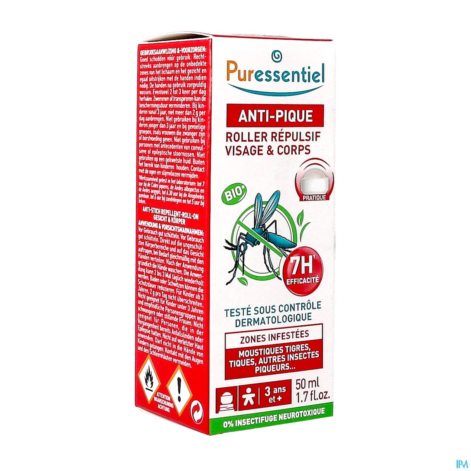 PURESSENTIEL A/PIQUE ROLL 50ML