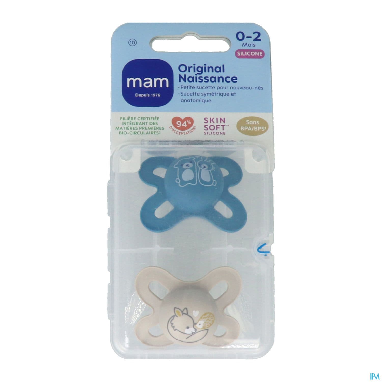 SUCET MAM ORIGIN NAISS SIL 0-2M X2