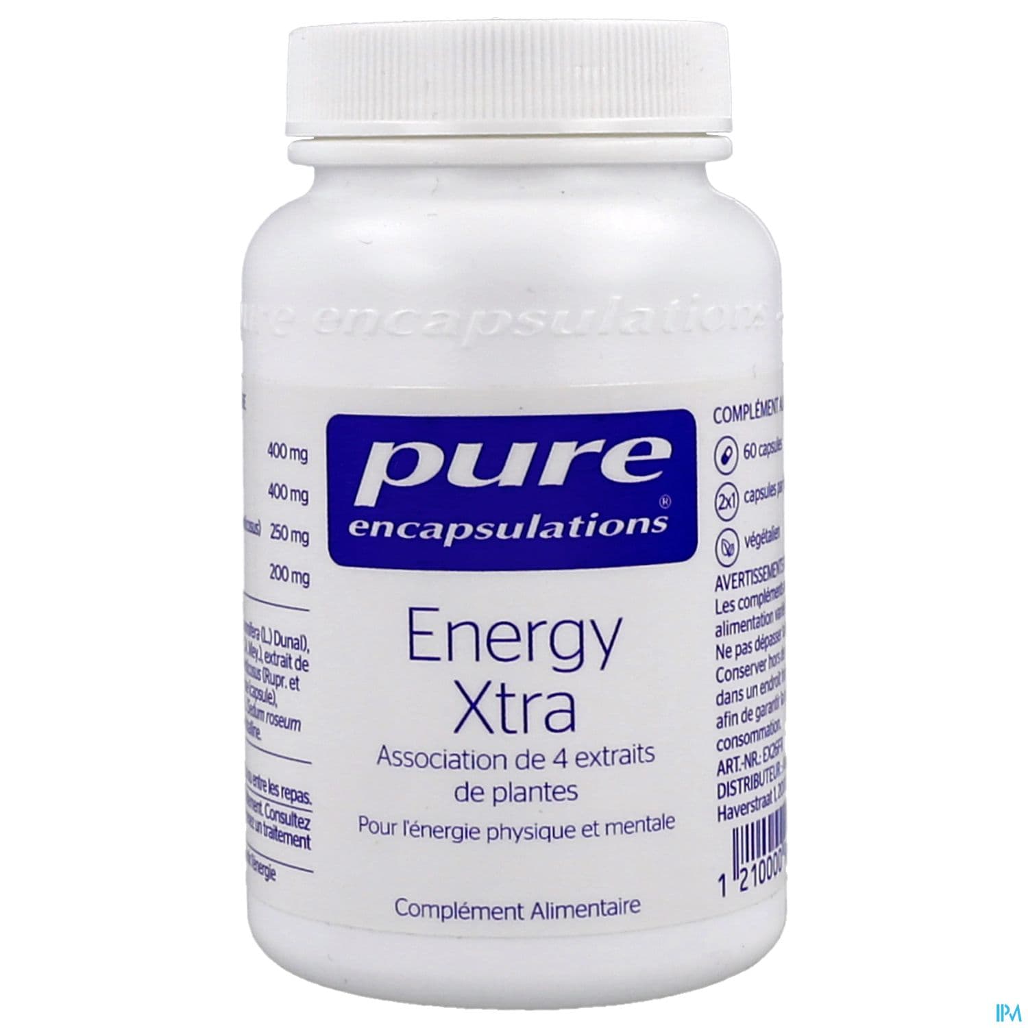PURE ENCAPSULAT ENERGY XTRA CAPS60