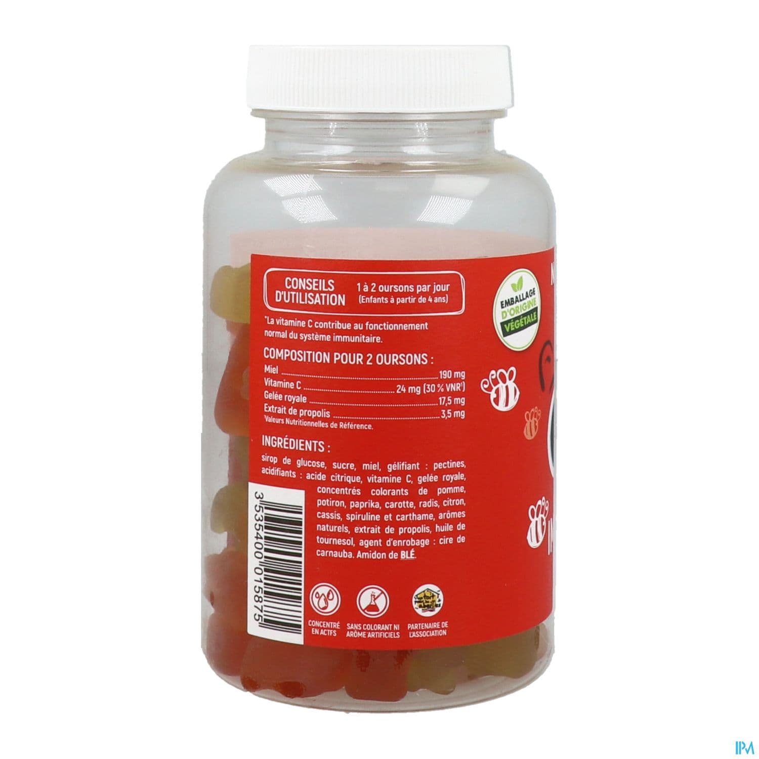 Nat Et Form Junior+ Immunite Ourson Gommes 60