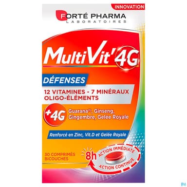 Forte Pharma Multivit' 4g Defenses Comprime 30