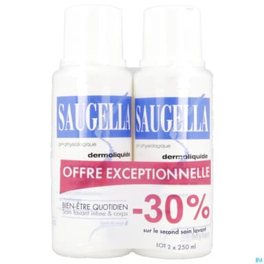 Saugella Dermoliquide Emulsion 250ml X2