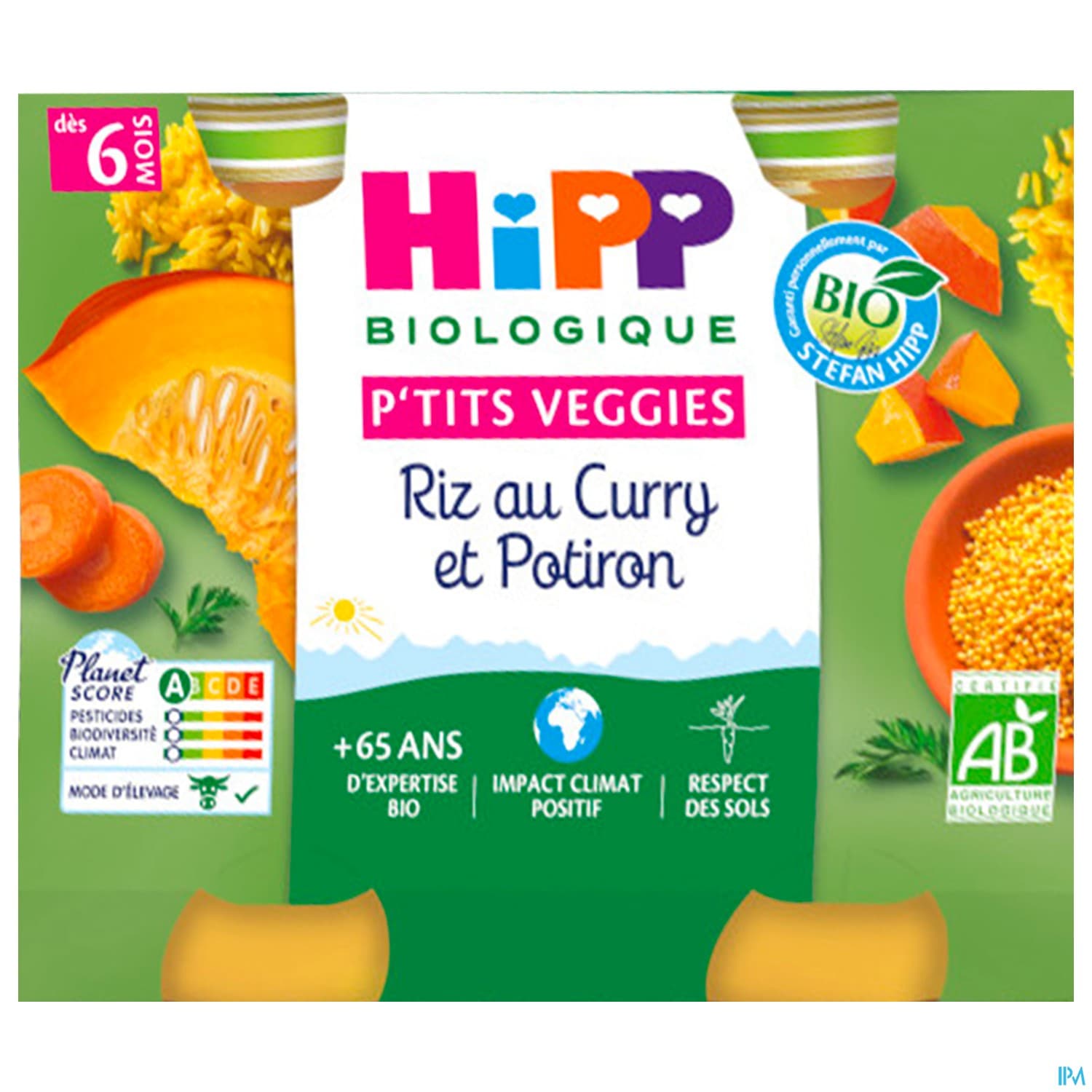 HIPP RIZ CURRY/POTIRON 190G X2