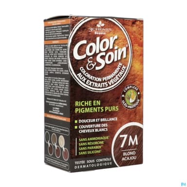 3 CHENES COLOR/SOIN BL ACAJOU 7M
