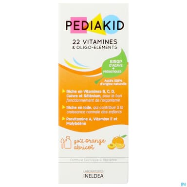 PEDIAKID 22 VIT OLIGO-ELEM Sp abric or 125ml