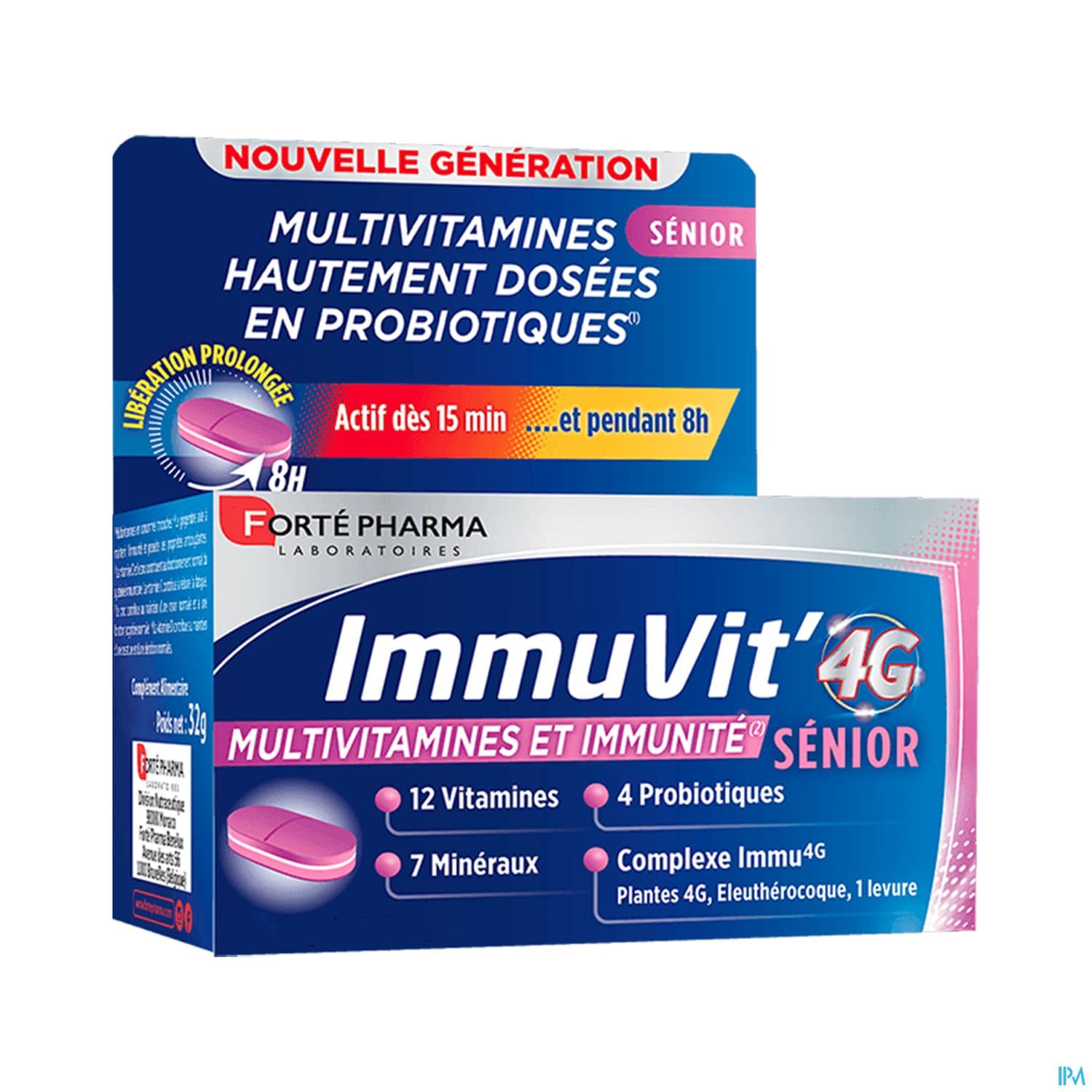 Forte Pharma Immuvit' 4g Senior Comprime Tricouche 60 — Pharmacie Lafayette des Clairions