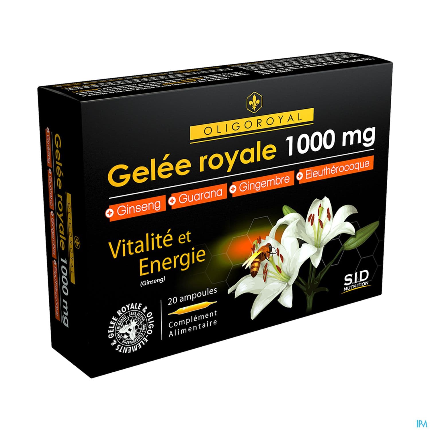 Sid Nutrition Oligoroyal Gelee Royale 1000mg Ampoule 20