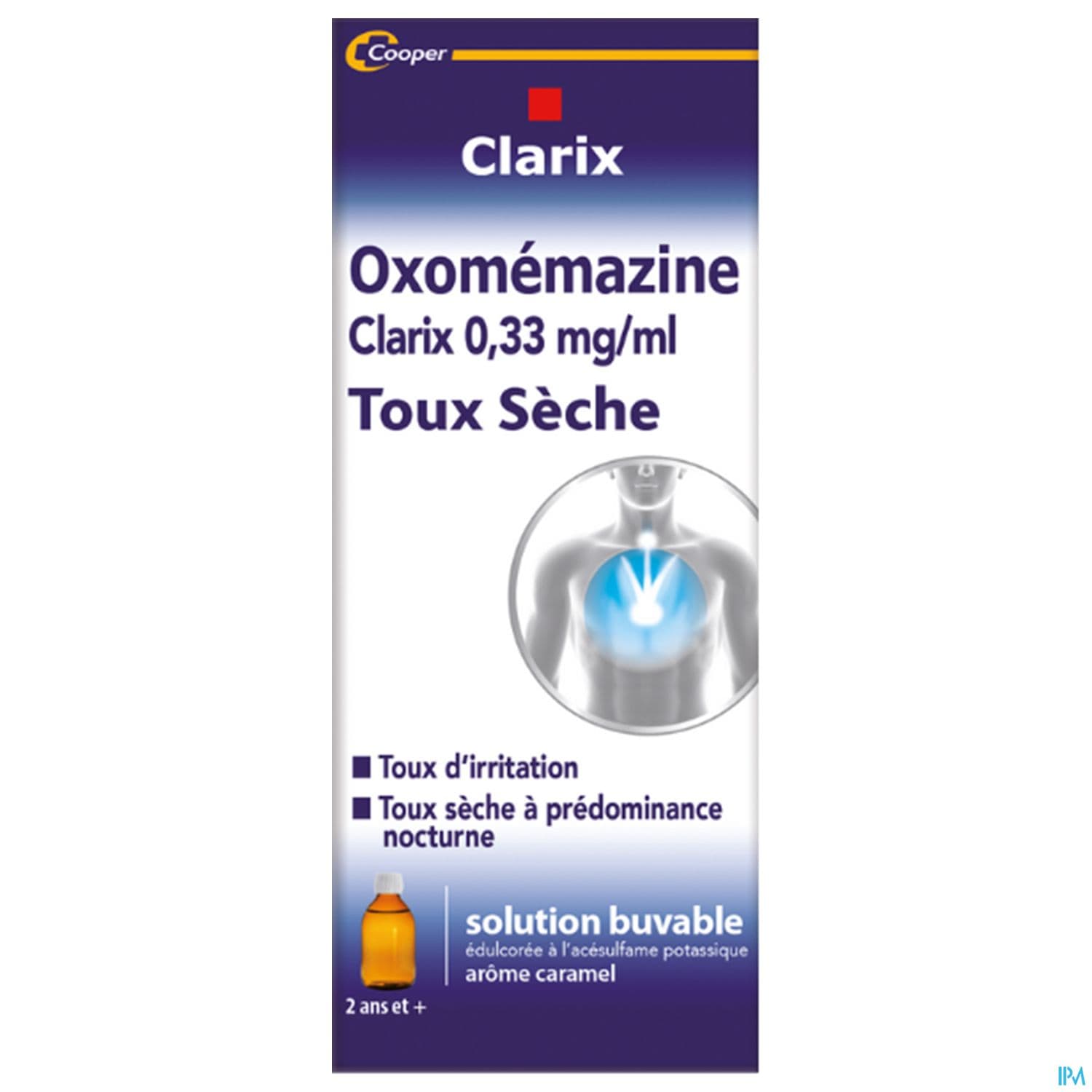 Oxomemazine Clarix 0mg33/ml Sans Sucre Solution Buvable 150ml