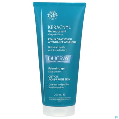 Ducray Keracnyl Gel Moussant Visage Et Corps 200ml