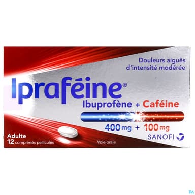 IPRAFEINE 400MG/100MG CPR 12