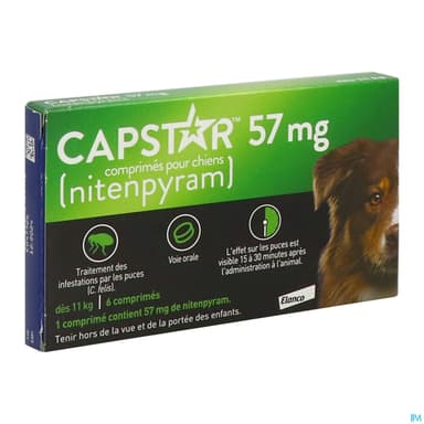 CAPSTAR 57MG CPR 6