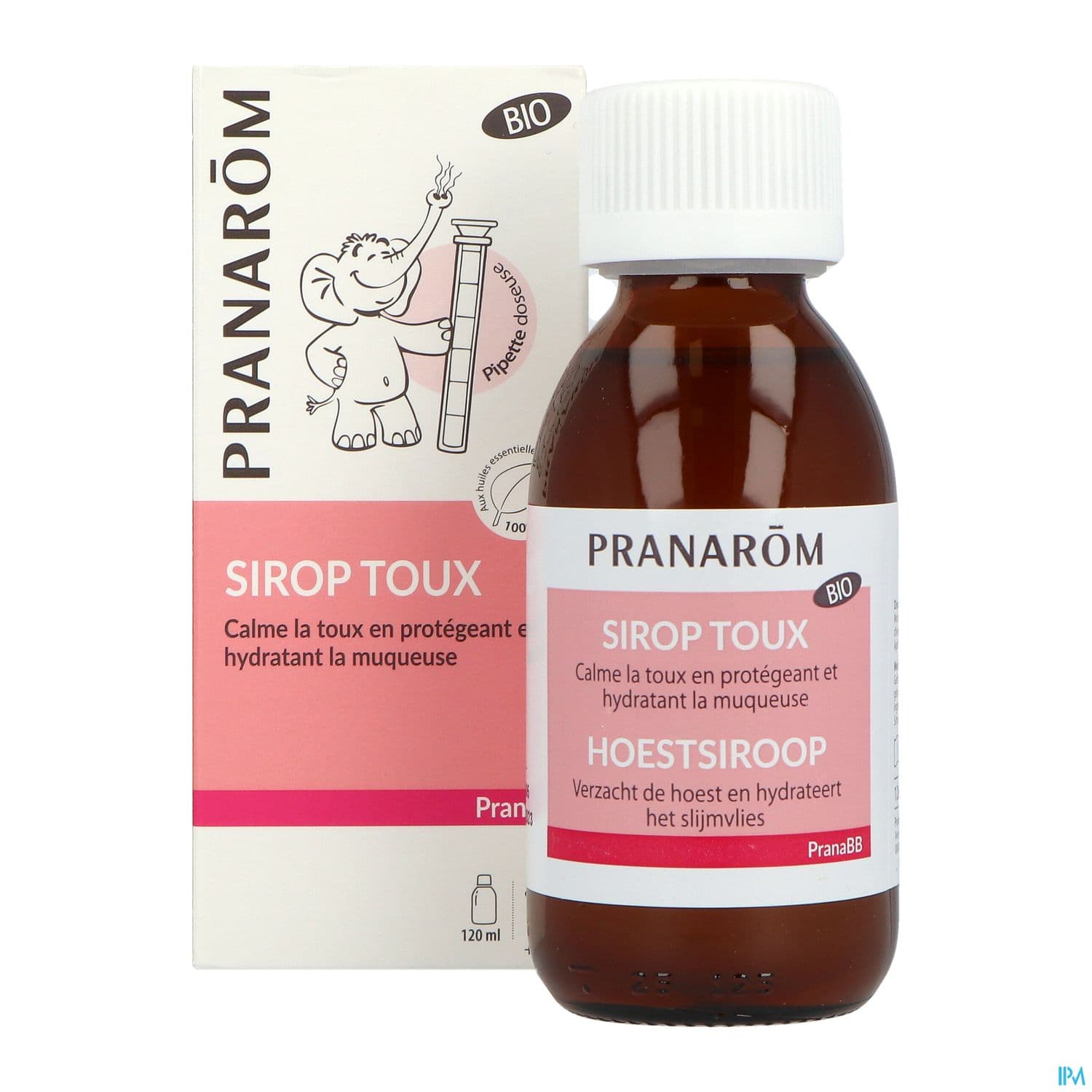Pranarom Pranabb Sirop Gorge Toux Seche Sans Sucre Bio 120ml
