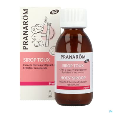 Pranarom Pranabb Sirop Gorge Toux Seche Sans Sucre Bio 120ml