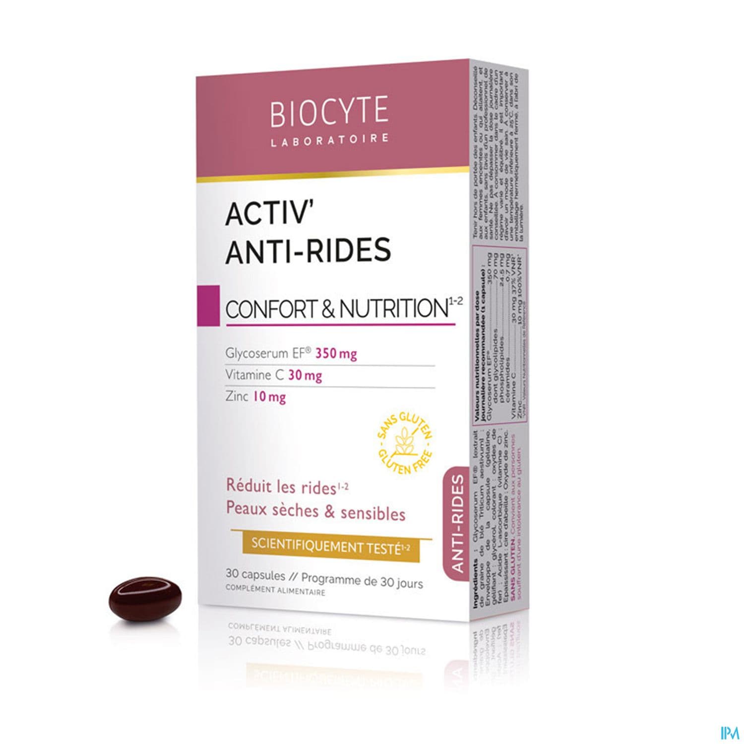 BIOCYTE ACTIV' ANTI-RIDE CAPS 30