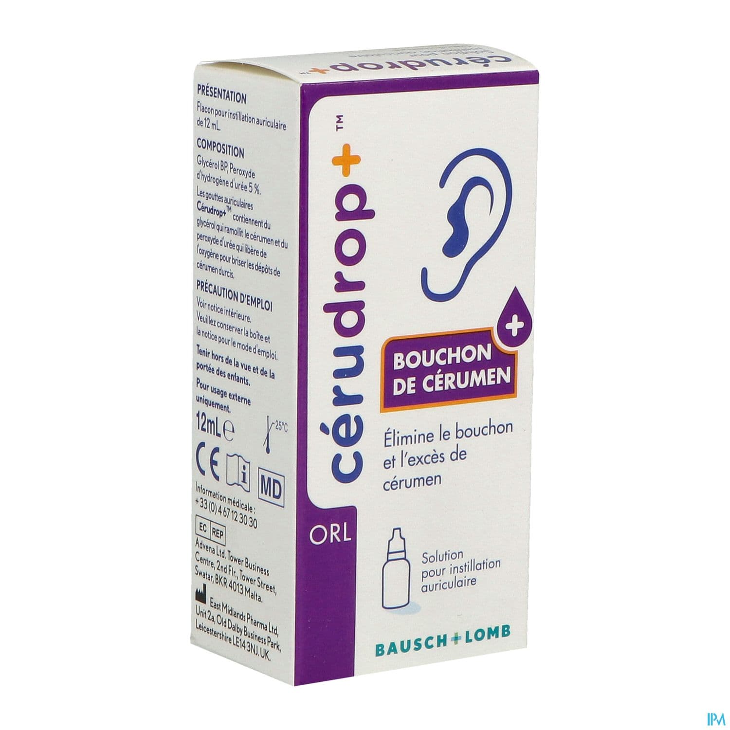 Cerudrop+ Solution Auriculaire 12ml