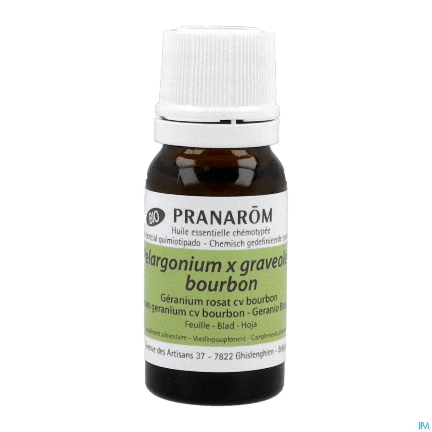 Pranarom Huile Essentielle Bio Geranium Rosat Bourbon Feuille 10ml