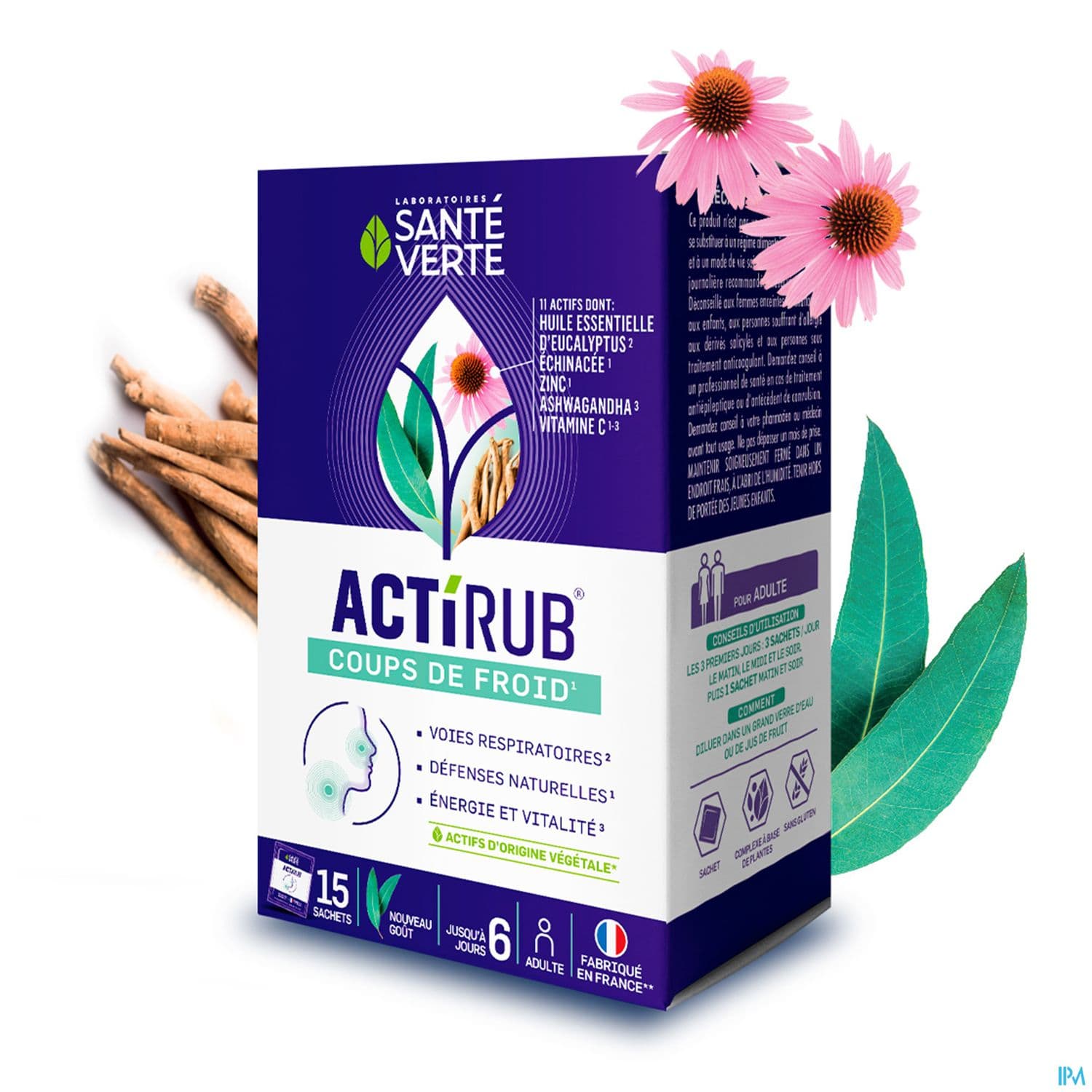 ACTIRUB SANTE VERTE SACHET 15