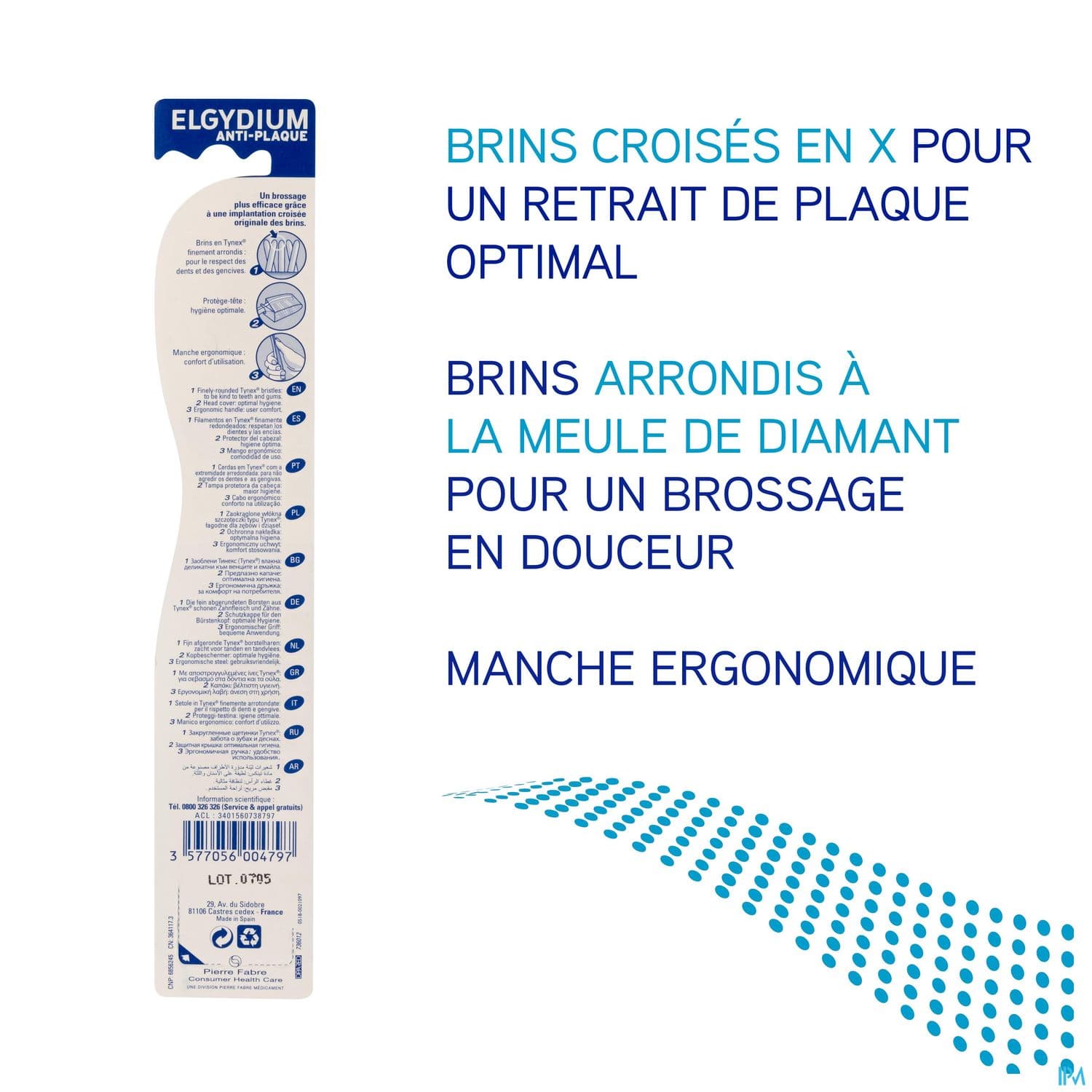 ELGYDIUM S10 BR DENTS ANTI-PLAQUE SOUPLE
