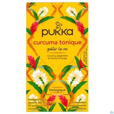 Pukka Infusion Curcuma Tonique Bio Sachet 20