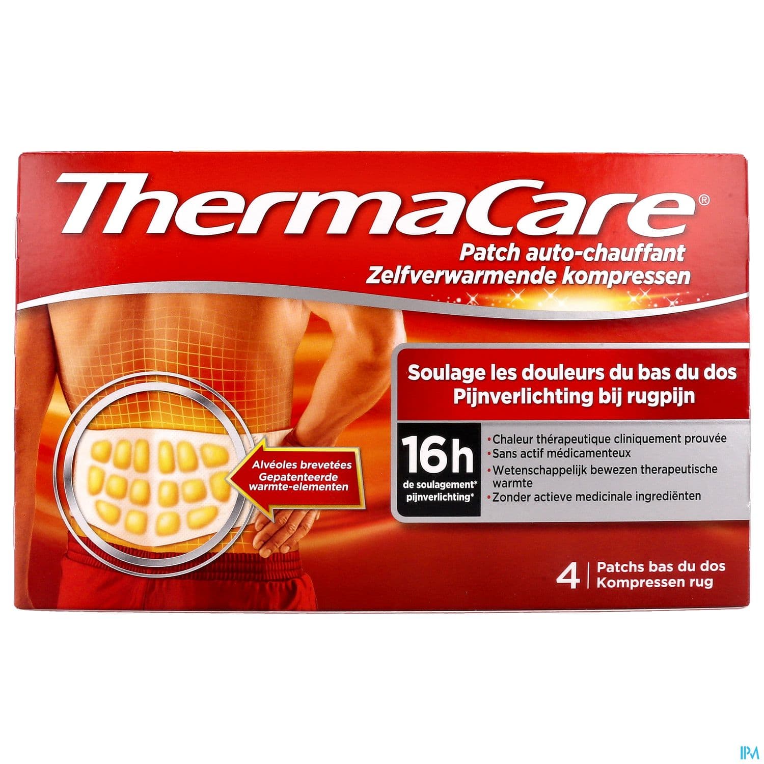 Thermacare Patch Chauffant Dos Ceinture Ajustab X4
