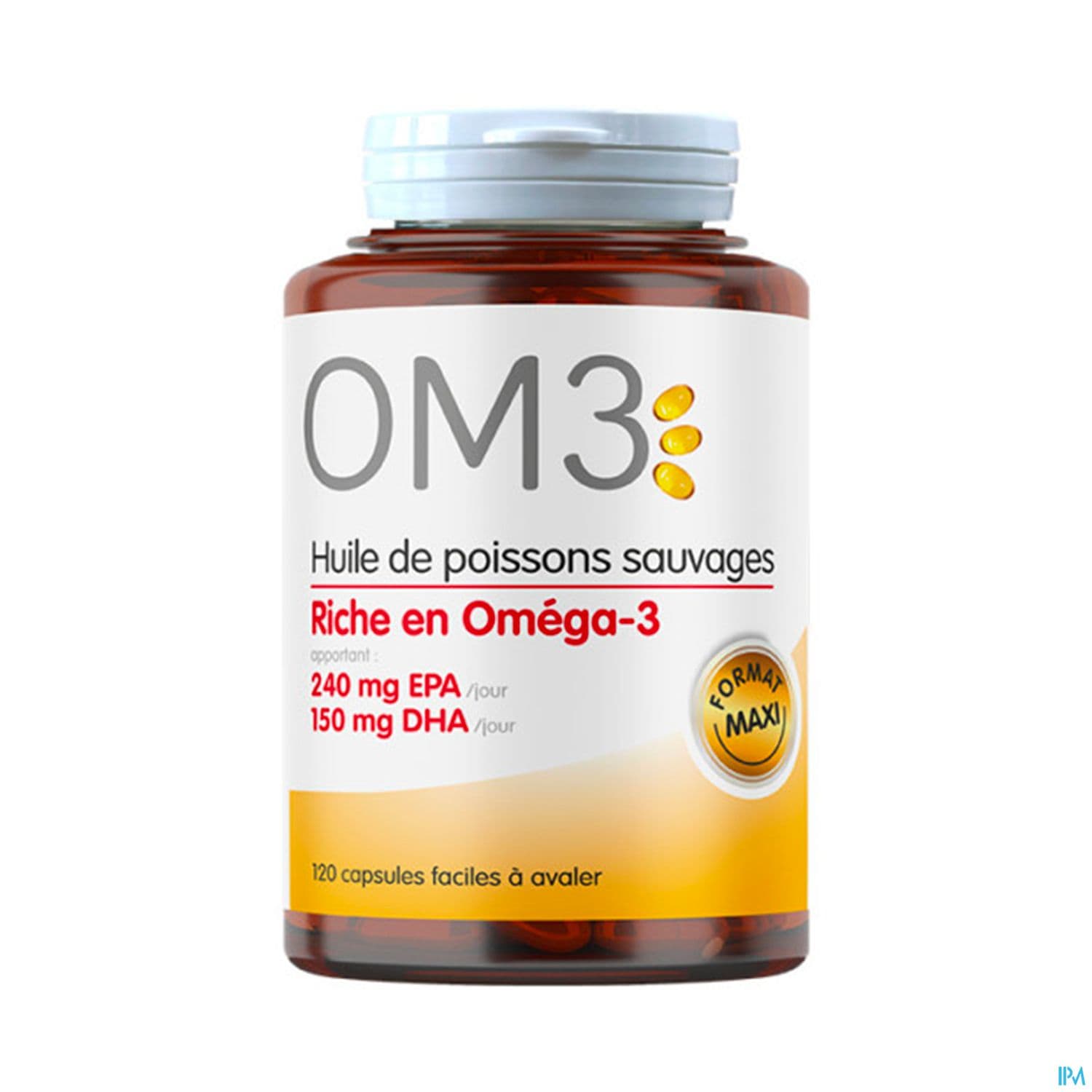 Om3 Huile De Poisson Riche En Omega 3 Capsule 120
