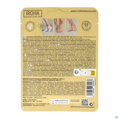 IROHA MASQ CHAUSS REPAR PIED 2X9ML