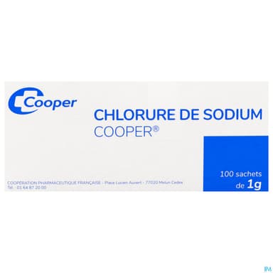 SODIUM CHL COOPER PUR SACH 1G 100