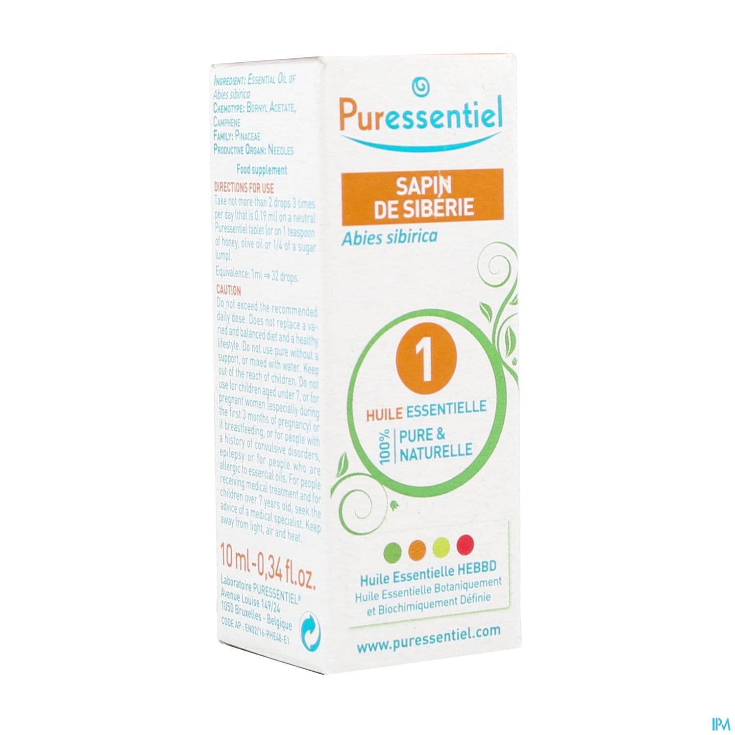 PURESSENTIEL HE SAPIN SIBERIE 10ML