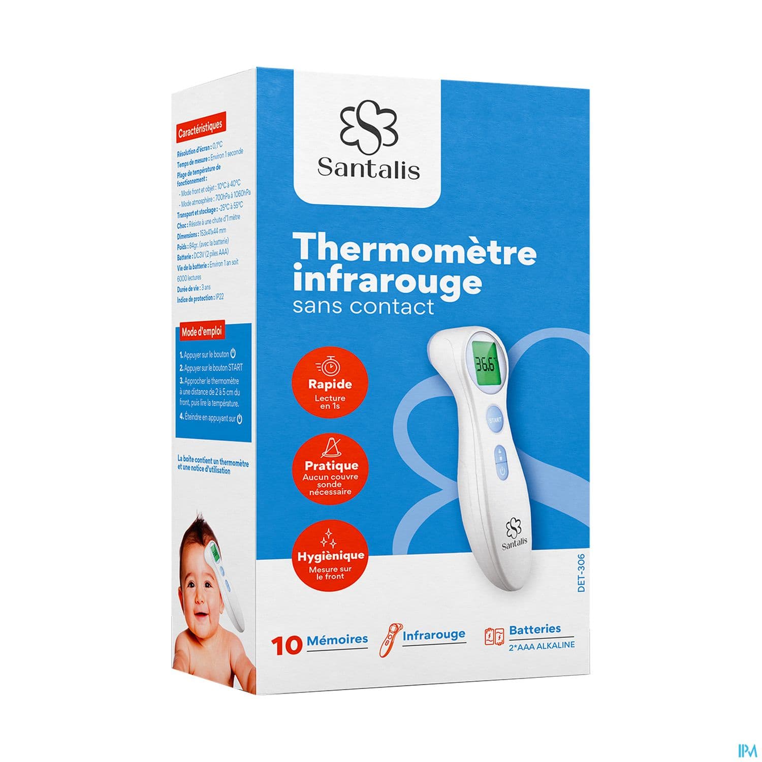 Santalis Thermometre Sans Contact