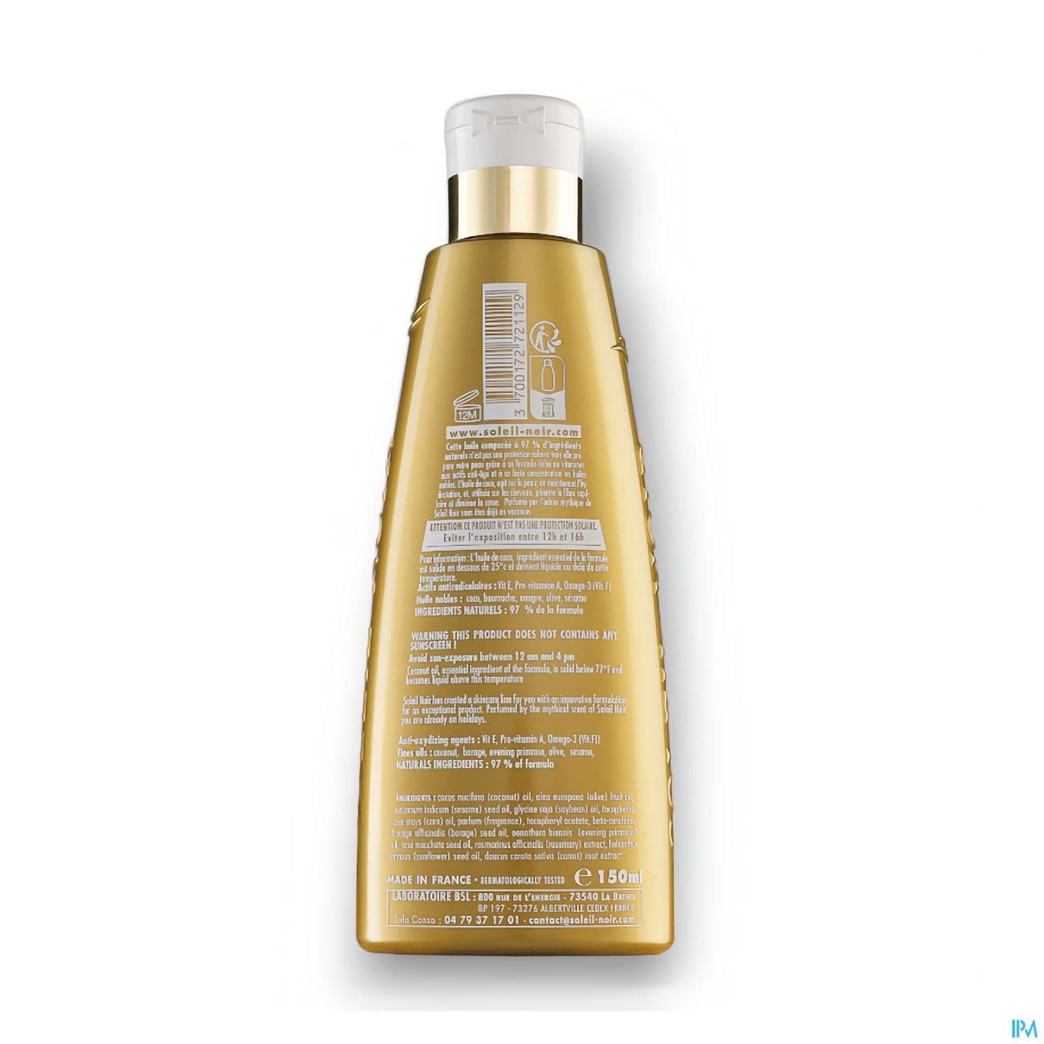 SOLEIL NOIR HLE VIT S/FILTRE 150ML