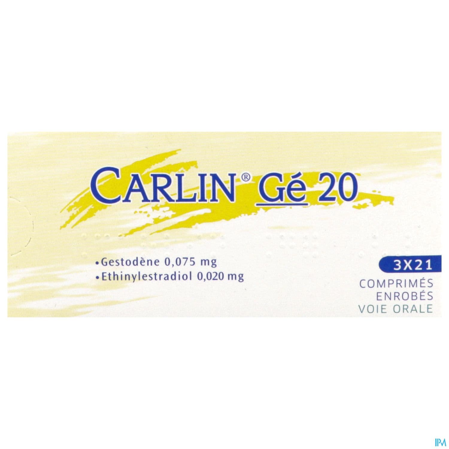 Carlin 75mcg/20mcg Comprime 21 X3