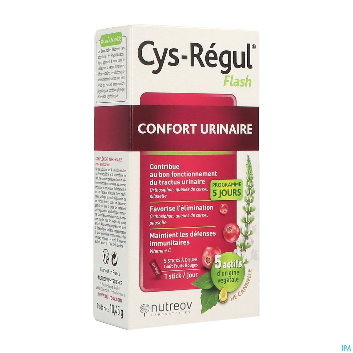 Nutreov Cys Regul Flash Confort Urinaire Stick 5