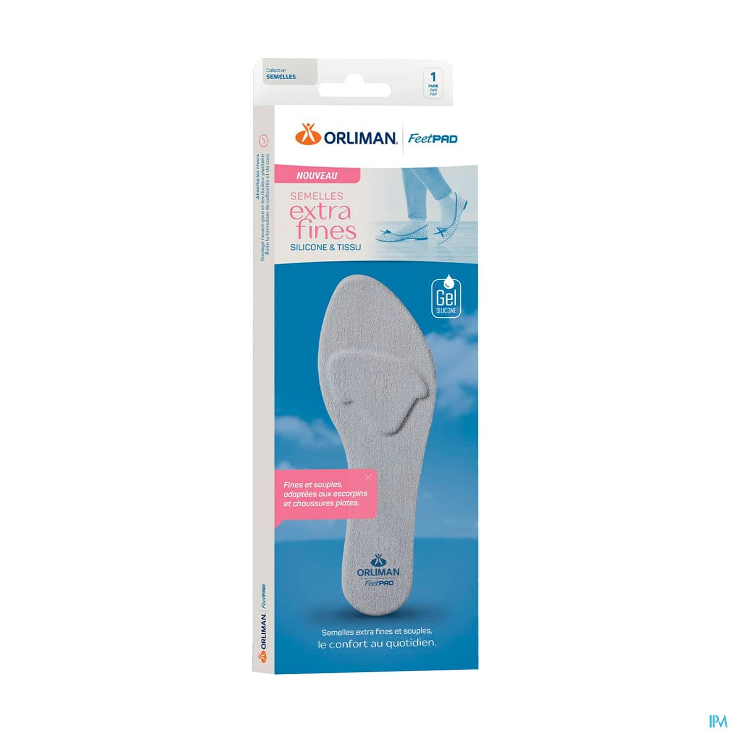 Orliman Feetpad Semelle Extra Fines En Silicone Et Tissu P40/42