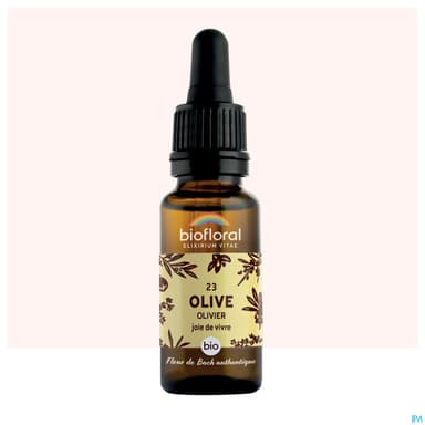 Biofloral 23 Olive. Olivier Compte Gouttes Bio Demeter 20ml