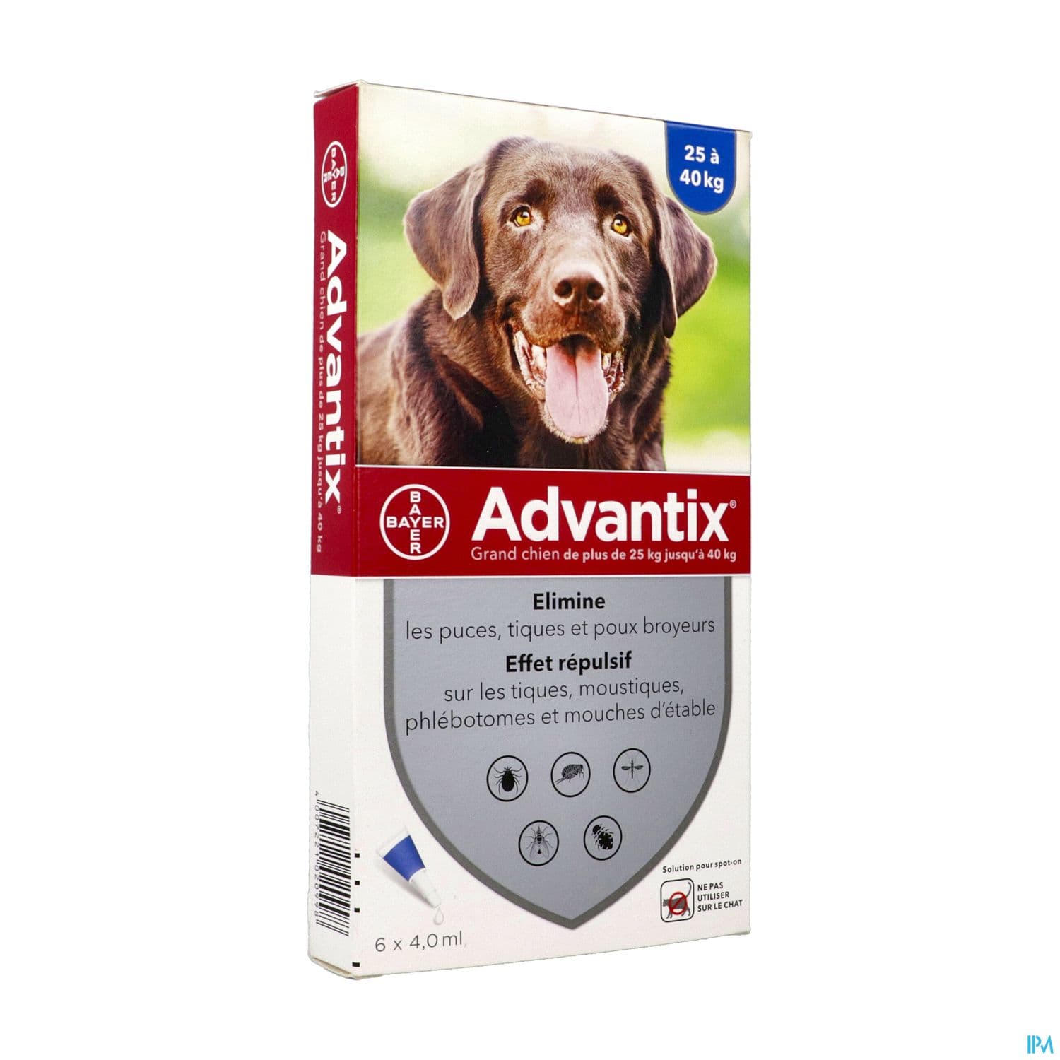 ADVANTIX GR/CHIEN PIPET 4ML 6