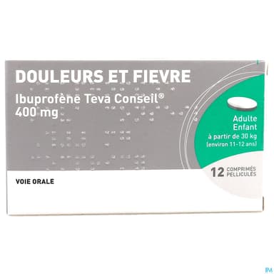 IBUPROFENE 400MG TEVA CONS CPR 12