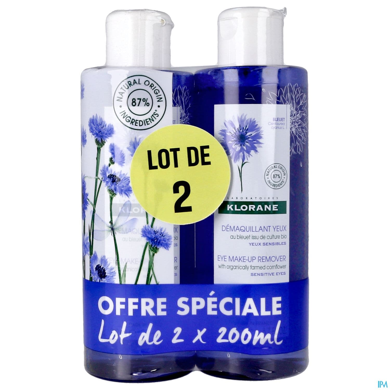 Klorane Demaquillant Yeux Au Bleuet Bio 200ml X2