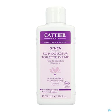 Cattier Gynea Gel Toilette Intime Calendula Bio 200ml